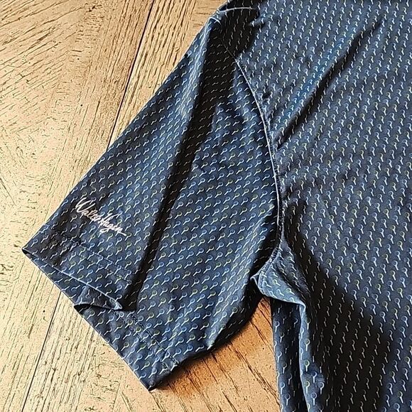 Walter Hagen Navy collared shirt XL - Picture 4 of 6